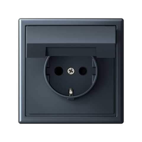 Systeme Electric ArtGallery Грифель Розетка с заземл. со шторк. с крышк., 16А, IP20,  механизм, быстрозажим. клем.