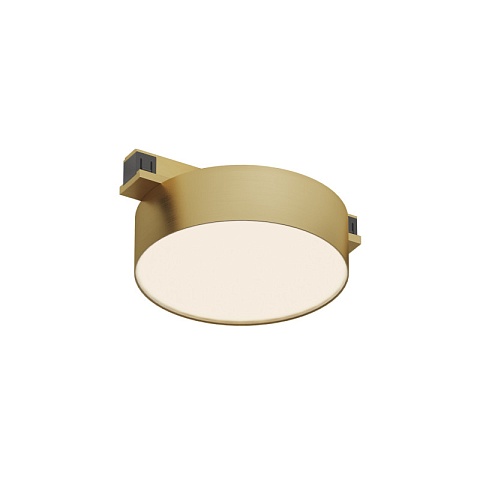 Denkirs DK5762-SB Светильник для трека SHINE FLOW со светодиодом, D95*H28, 48V DC, 8W, RA≥90, 3000K, IP20, сатинированная латунь, алюминий