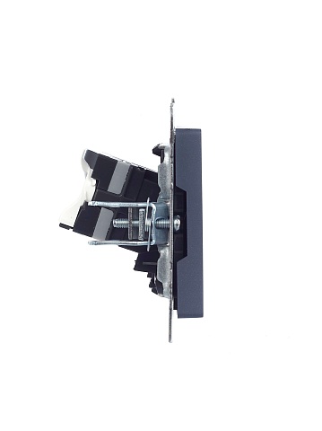IEK BRITE Розетка компьютерная RJ45 кат.5E РК10-БрМ маренго