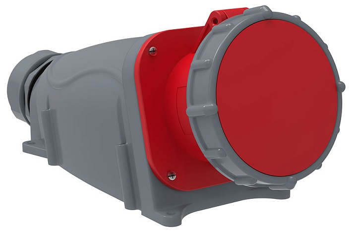 IEK Розетка стационарная ССИ-135 63А-6ч/200/346-240/415В 3Р+РЕ+N IP67 MAGNUM