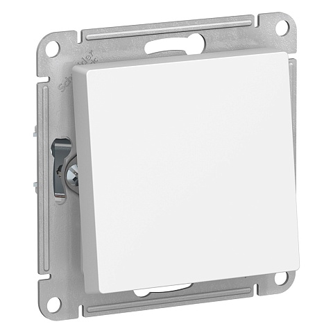 SE AtlasDesign Aqua Бел Переключатель 1-клавишный IP44, сх.6, 10АХ, механизм