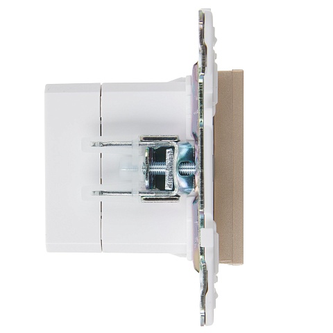 IEK SKANDY Песочный Розетка USB A+C 3,1А SK-R14Sa