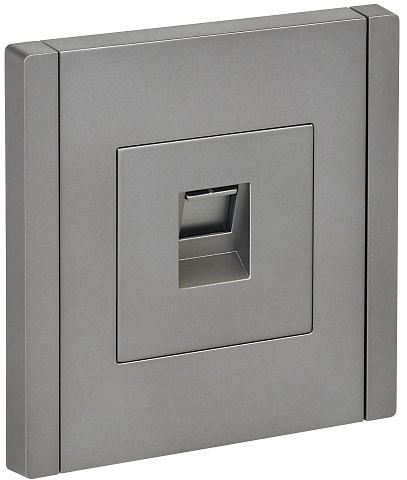 IEK FORTE&PIANO Сталь Розетка комп. RJ45 кат.5E FP532