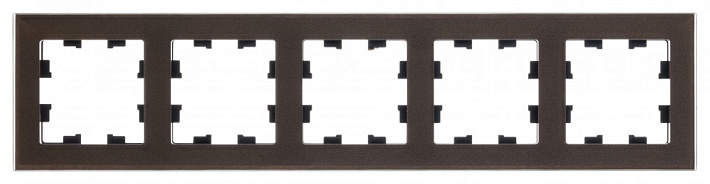 SE AtlasDesign NatureСтекло Мокко Рамка 5-ая, универсальная