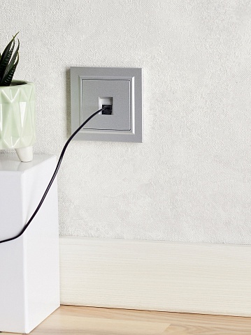 IEK BRITE Розетка компьютерная RJ45 кат.5E РК10-БрА алюминий