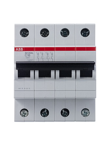 ABB SH204L C16 Выключатель автоматический 4-пол.