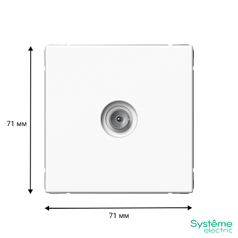 Systeme Electric ArtGallery Лотос TV Антенна коннектор механизм