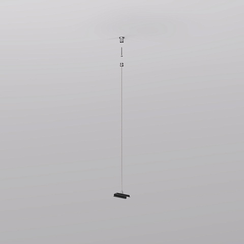 Denkirs TR2126-BK Механический подвес, для трека SMART, серия Base, IP20, 1.5м, черный, алюминий