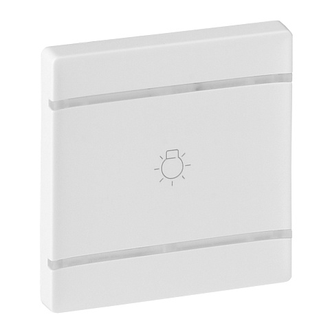 Legrand Valena LIFE Бел MyHome Накладка для мех. BUS/SCS.С символом "Освещение".2 модуля