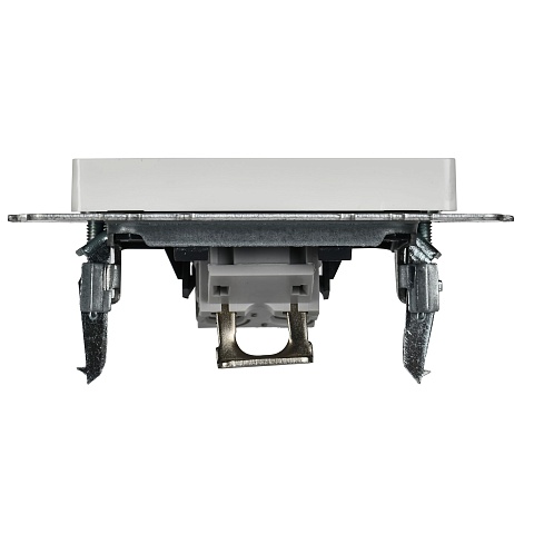 IEK BRITE BASE Белый Розетка телефонная RJ11 РТ10-БрБ