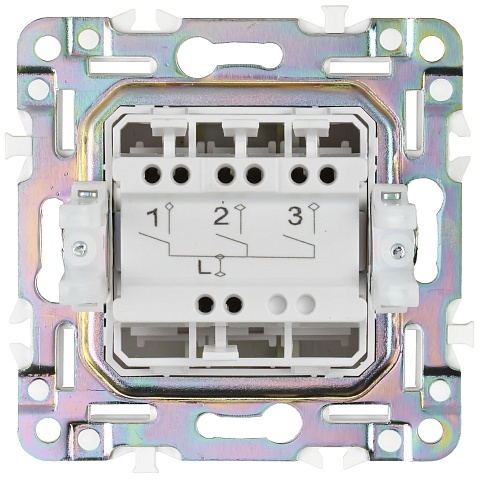 IEK SKANDY Мятный Выключатель 3-клавишный 10А SK-V11G