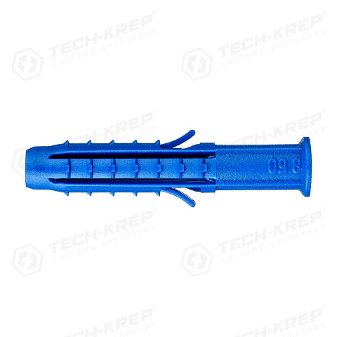 Tech-Krep Дюбель распорный Чапай 8х50 шипы+усы (синие) (500 шт) - пакет накл.