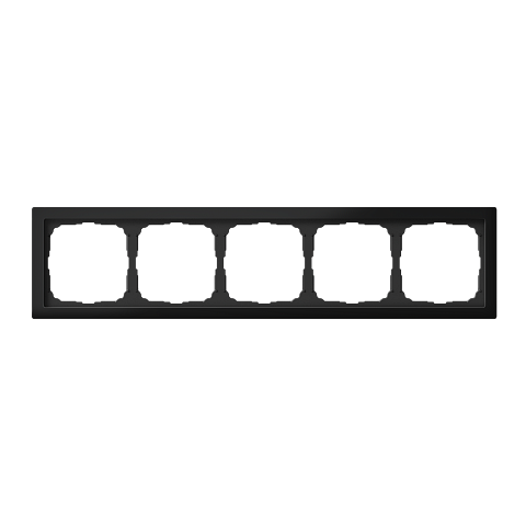 Systeme Electric ArtGallery Pure Матовое органическое стекло Черный Рамка 5-ая
