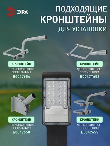ЭРА Светильник уличный светодиодный SPP-503-0-50K-050 50Вт 5000К IP65 КСС Ш