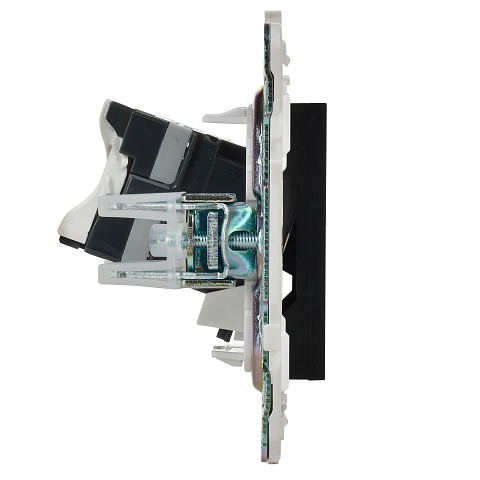 IEK SKANDY Черный Розетка компьютерная RJ45 кат.5E SK-K01Bl