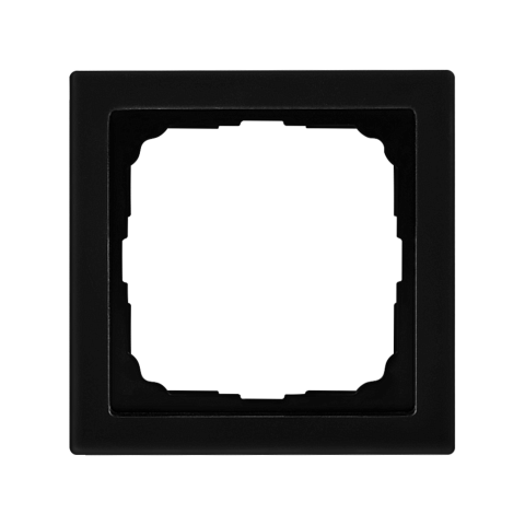 Systeme Electric ArtGallery Pure Матовое органическое стекло Черный Рамка 1-ая