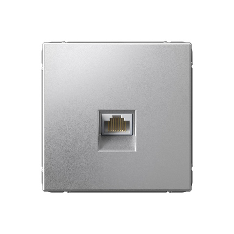 Systeme Electric ArtGallery Алюминий Розетка компьютерная RJ45, кат. 5е, механизм