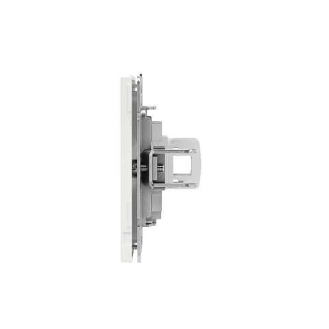 DKC KANT Компьютерная розетка RJ-45 без шторки, кат.6А одинарная,белая магнолия