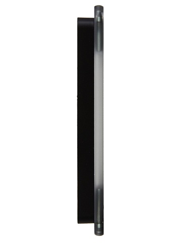 IEK BRITE DECOR Черный матовый стекло скругл.угол Рамка 3-мест. РУ-3-2-Бр RE